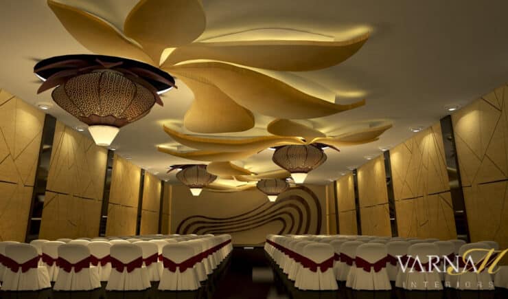 Mystical wave & Herbaceous Themed Wedding Hall